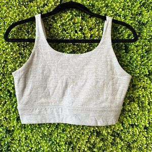NIke Dri Fit Grey Sports Bra Crop Top